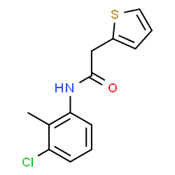 ChemSpider 2D Image | N-(3-Chloro-2-methylphenyl)-2-(2-thienyl)acetamide | C13H12ClNOS