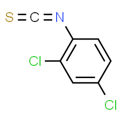 ChemSpider 2D Image | 2,4-Dichlorophenyl isothiocyanate | C7H3Cl2NS