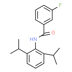 ChemSpider 2D Image | N-(2,6-Diisopropylphenyl)-3-fluorobenzamide | C19H22FNO