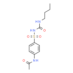 ChemSpider 2D Image | N-{4-[(Butylcarbamoyl)sulfamoyl]phenyl}acetamide | C13H19N3O4S