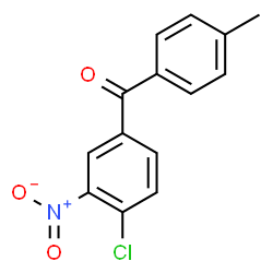 ChemSpider 2D Image | 4-Chloro-4'-methyl-3-nitrobenzophenone | C14H10ClNO3