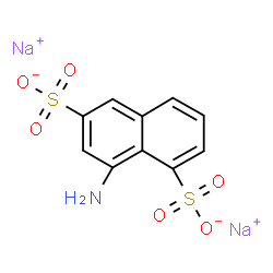 ChemSpider 2D Image | Disodium 8-amino-1,6-naphthalenedisulfonate | C10H7NNa2O6S2