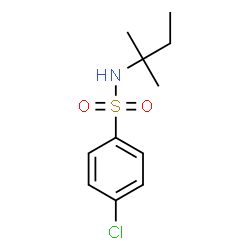 ChemSpider 2D Image | 4-Chloro-N-(2-methyl-2-butanyl)benzenesulfonamide | C11H16ClNO2S