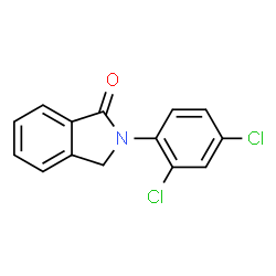 ChemSpider 2D Image | 2-(2,4-Dichlorophenyl)-1-isoindolinone | C14H9Cl2NO