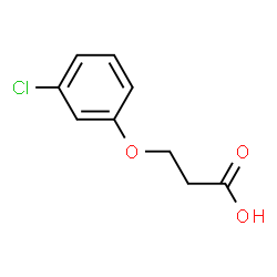 ChemSpider 2D Image | 3-(3-Chlorophenoxy)propanoic acid | C9H9ClO3