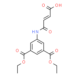 ChemSpider 2D Image | (2E)-4-{[3,5-Bis(ethoxycarbonyl)phenyl]amino}-4-oxo-2-butenoic acid | C16H17NO7