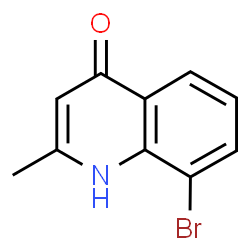 ChemSpider 2D Image | 8-bromo-2-methylquinolin-4-ol | C10H8BrNO