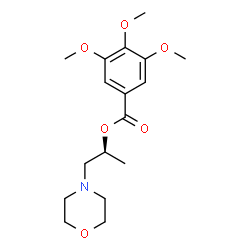 ChemSpider 2D Image | (2S)-1-(4-Morpholinyl)-2-propanyl 3,4,5-trimethoxybenzoate | C17H25NO6