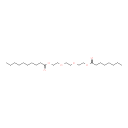 ChemSpider 2D Image | 2-{2-[2-(Octanoyloxy)ethoxy]ethoxy}ethyl decanoate | C24H46O6