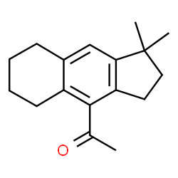 ChemSpider 2D Image | 4-Acetyl-2,3,5,6,7,8-hexahydro-1,1-dimethyl-1H-benz(f)indene | C17H22O