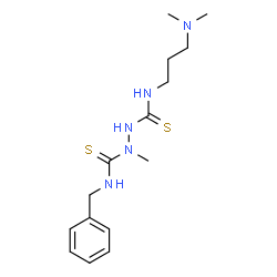 ChemSpider 2D Image | N~1~-Benzyl-N~2~-[3-(dimethylamino)propyl]-1-methyl-1,2-hydrazinedicarbothioamide | C15H25N5S2