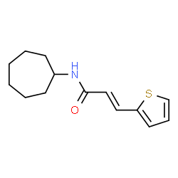 ChemSpider 2D Image | (2E)-N-Cycloheptyl-3-(2-thienyl)acrylamide | C14H19NOS