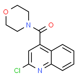 ChemSpider 2D Image | (2-Chloroquinolin-4-yl)(morpholino)methanone | C14H13ClN2O2