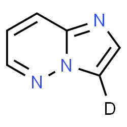 ChemSpider 2D Image | (3-~2~H)Imidazo[1,2-b]pyridazine | C6H4DN3