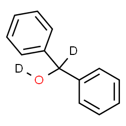 ChemSpider 2D Image | Diphenyl(~2~H)methan(~2~H)ol | C13H10D2O