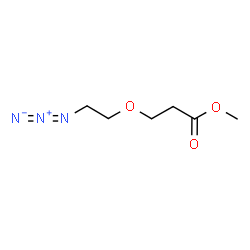 ChemSpider 2D Image | Methyl 3-(2-azidoethoxy)propanoate | C6H11N3O3