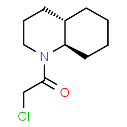 ChemSpider 2D Image | 2-Chloro-1-[(4aS,8aR)-octahydro-1(2H)-quinolinyl]ethanone | C11H18ClNO