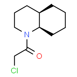 ChemSpider 2D Image | 2-Chloro-1-[(4aR,8aR)-octahydro-1(2H)-quinolinyl]ethanone | C11H18ClNO