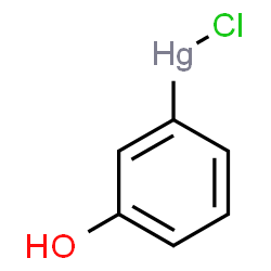 ChemSpider 2D Image | Chloro(3-hydroxyphenyl)mercury | C6H5ClHgO