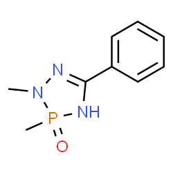 ChemSpider 2D Image | 2,3-Dimethyl-5-phenyl-3,4-dihydro-2H-1,2,4,3-triazaphosphole 3-oxide | C9H12N3OP