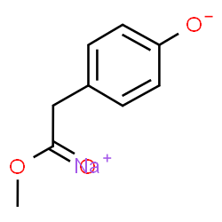 ChemSpider 2D Image | Sodium 4-(2-methoxy-2-oxoethyl)phenolate | C9H9NaO3