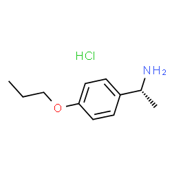 ChemSpider 2D Image | (1R)-1-(4-Propoxyphenyl)ethanamine hydrochloride (1:1) | C11H18ClNO