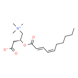 ChemSpider 2D Image | (3R)-3-[(2E,4Z)-2,4-Decadienoyloxy]-4-(trimethylammonio)butanoate | C17H29NO4