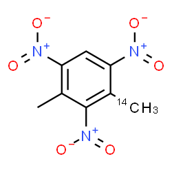 ChemSpider 2D Image | 2-Methyl-4-(~14~C)methyl-1,3,5-trinitrobenzene | C714CH7N3O6