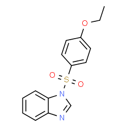ChemSpider 2D Image | 1-[(4-Ethoxyphenyl)sulfonyl]-1H-benzimidazole | C15H14N2O3S