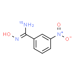 ChemSpider 2D Image | N'-Hydroxy-3-nitrobenzene(N-~15~N)carboximidamide | C7H7N215NO3