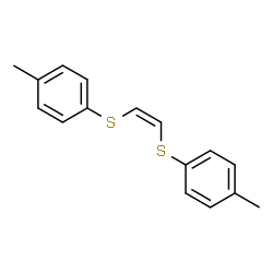 ChemSpider 2D Image | 1,1'-[(Z)-1,2-Ethenediyldisulfanediyl]bis(4-methylbenzene) | C16H16S2