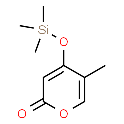 ChemSpider 2D Image | 5-Methyl-4-[(trimethylsilyl)oxy]-2H-pyran-2-one | C9H14O3Si