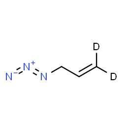ChemSpider 2D Image | 3-Azido(1,1-~2~H_2_)-1-propene | C3H3D2N3