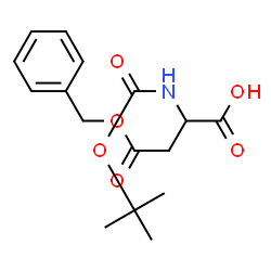 ChemSpider 2D Image | 4-(benzyloxy)-2-{[(tert-butoxy)carbonyl]amino}-4-oxobutanoic acid | C16H21NO6