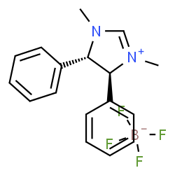 ChemSpider 2D Image | (4S,5S)-1,3-Dimethyl-4,5-diphenyl-4,5-dihydro-1H-imidazol-3-ium tetrafluoroborate | C17H19BF4N2