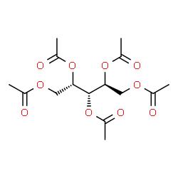 ChemSpider 2D Image | 1,2,3,4,5-Penta-O-acetyl-L-arabinitol | C15H22O10
