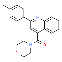 ChemSpider 2D Image | Morpholin-4-yl-(2-p-tolyl-quinolin-4-yl)-methanone | C21H20N2O2
