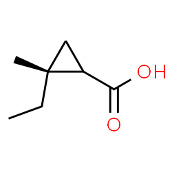 ChemSpider 2D Image | (2R)-2-Ethyl-2-methylcyclopropanecarboxylic acid | C7H12O2