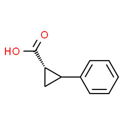 ChemSpider 2D Image | (1S)-2-Phenylcyclopropanecarboxylic acid | C10H10O2