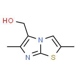 ChemSpider 2D Image | 2,6-dimethylimidazo[2,1-b]thiazole-5-methanol | C8H10N2OS