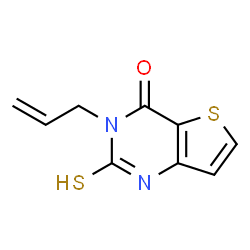 ChemSpider 2D Image | 3-allyl-2-mercaptothieno[3,2-d]pyrimidin-4(3H)-one | C9H8N2OS2