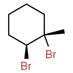 ChemSpider 2D Image | (1S,2S)-1,2-Dibromo-1-methylcyclohexane | C7H12Br2