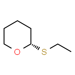 ChemSpider 2D Image | (2S)-2-(Ethylsulfanyl)tetrahydro-2H-pyran | C7H14OS