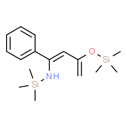 ChemSpider 2D Image | 1,1,1-Trimethyl-N-{(1Z)-1-phenyl-3-[(trimethylsilyl)oxy]-1,3-butadien-1-yl}silanamine | C16H27NOSi2