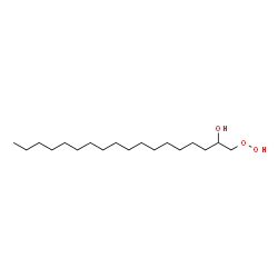 ChemSpider 2D Image | 1-Hydroperoxy-2-octadecanol | C18H38O3