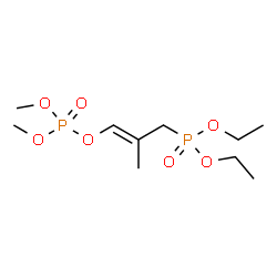 ChemSpider 2D Image | Diethyl {(2E)-3-[(dimethoxyphosphoryl)oxy]-2-methyl-2-propen-1-yl}phosphonate | C10H22O7P2