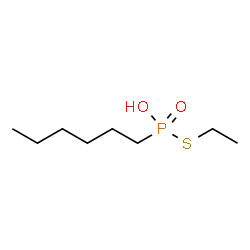 ChemSpider 2D Image | S-Ethyl hydrogen hexylphosphonothioate | C8H19O2PS
