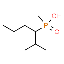 ChemSpider 2D Image | Methyl(2-methyl-3-hexanyl)phosphinic acid | C8H19O2P