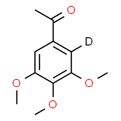 ChemSpider 2D Image | 1-[3,4,5-Trimethoxy(2-~2~H)phenyl]ethanone | C11H13DO4