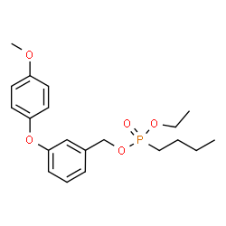 ChemSpider 2D Image | Ethyl 3-(4-methoxyphenoxy)benzyl butylphosphonate | C20H27O5P